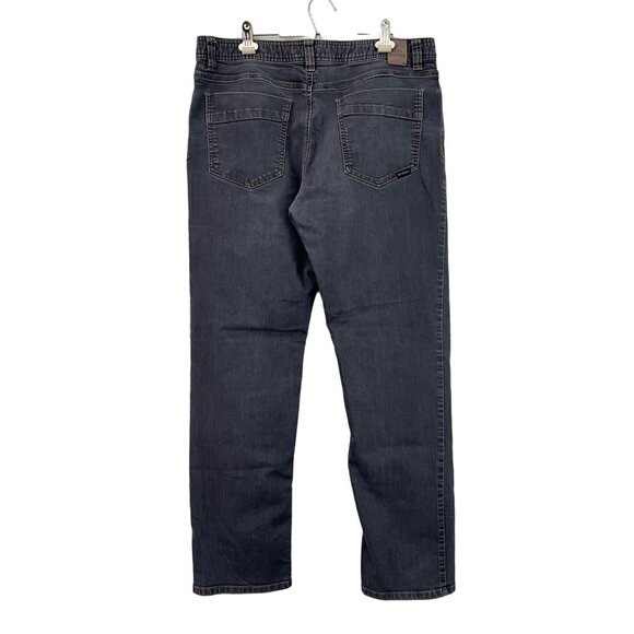 Prana Gray Wash Slim Fit Straight Leg Jeans Mens Size 36 X 32 Long - Picture 3 of 3
